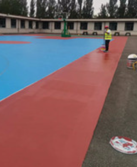 乌烈镇旧篮球场地面改造翻新整改   
